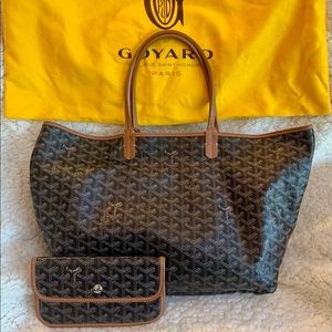 Authentic Goyard Saint Louis PM Tote Bag Purse